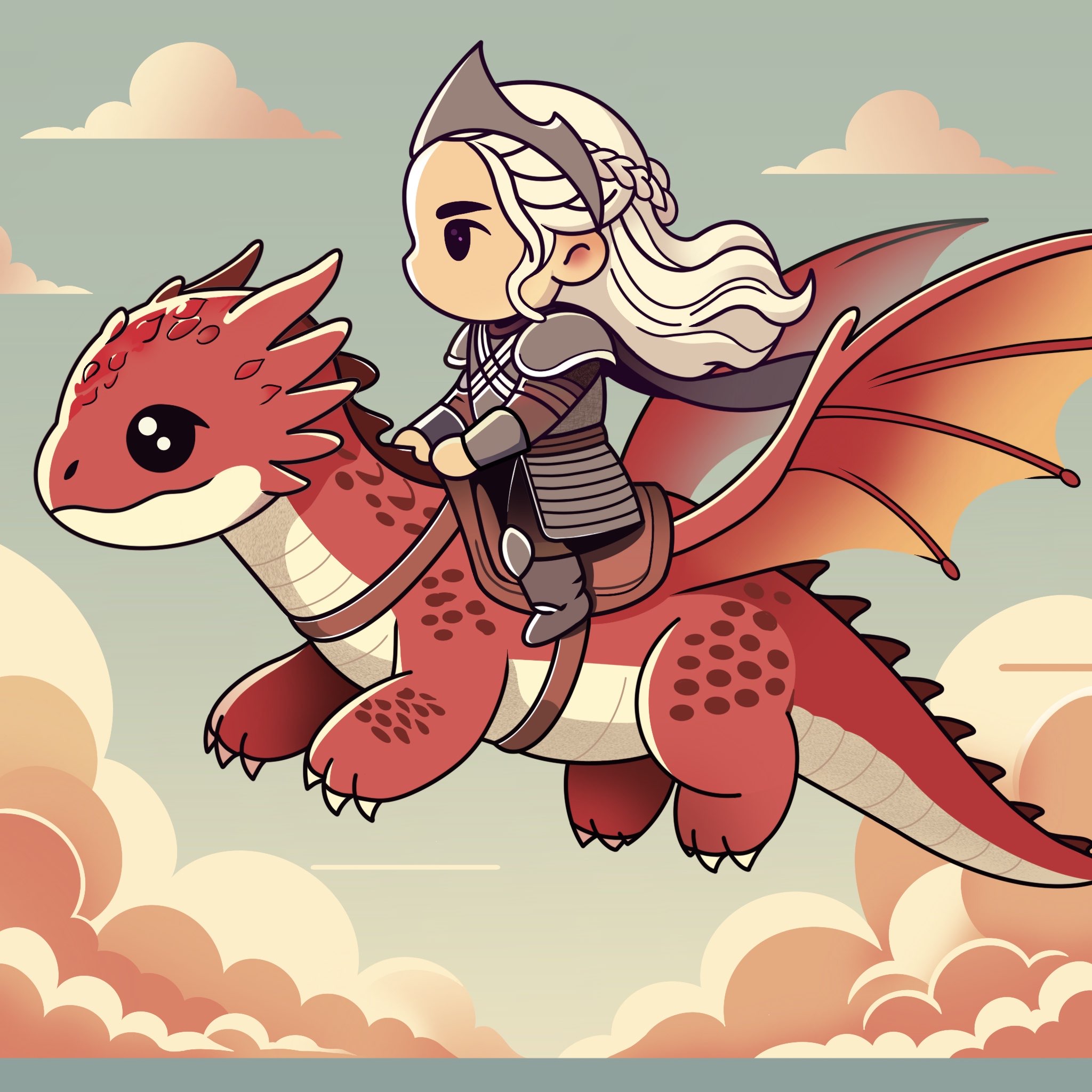 Rhaenys Targaryen - House of the Dragon <br>
IPAD 10 - PROCREATE <br>
4 août 2024